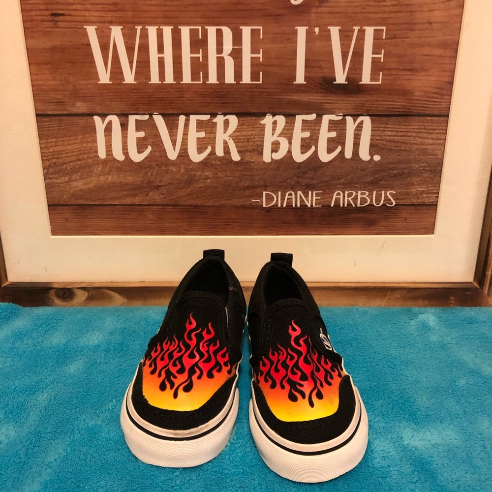 Vans with Flames